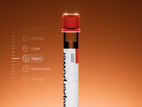 The Superpower blood panel vial
