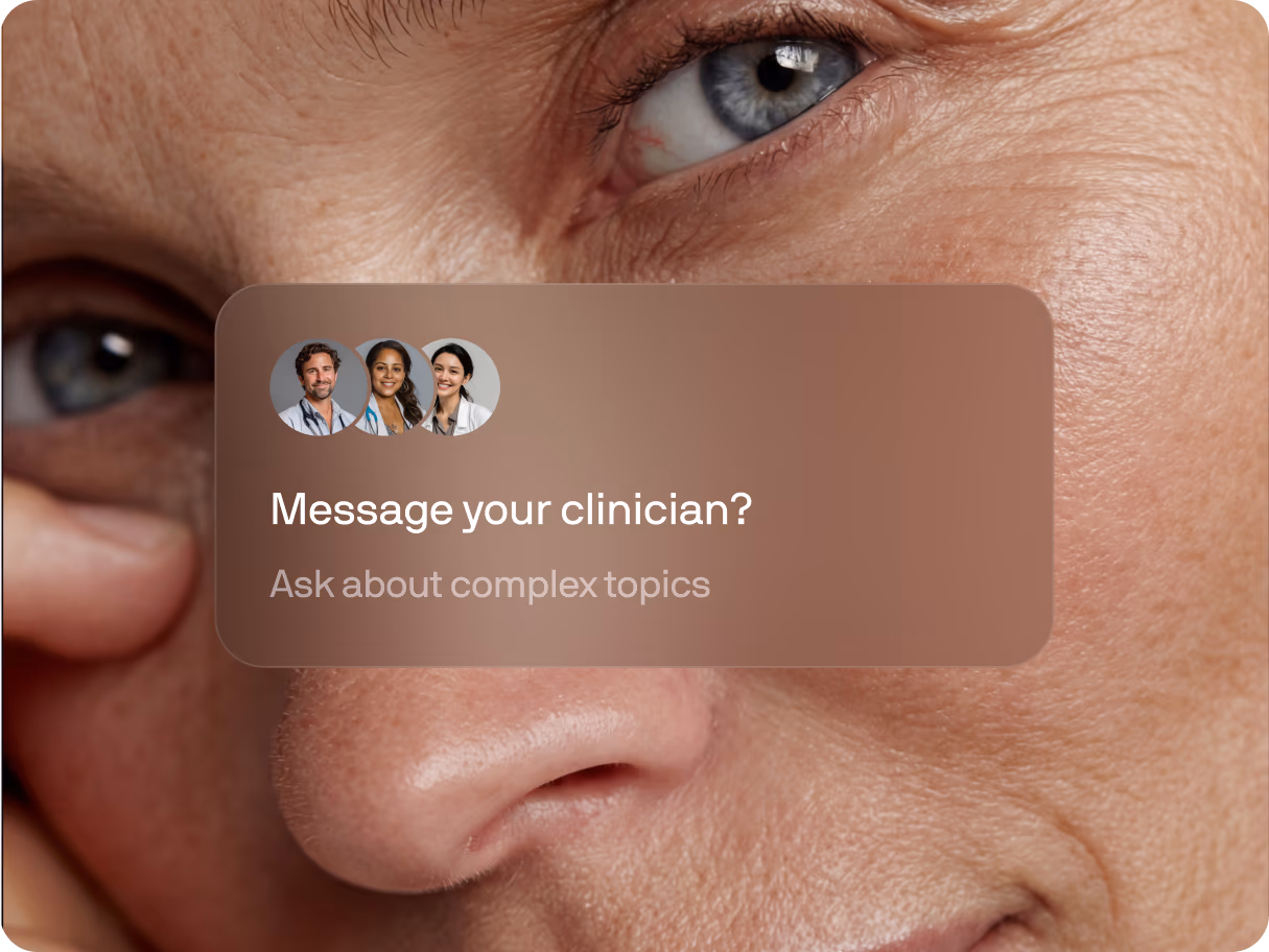 Message your clinician — care team chat