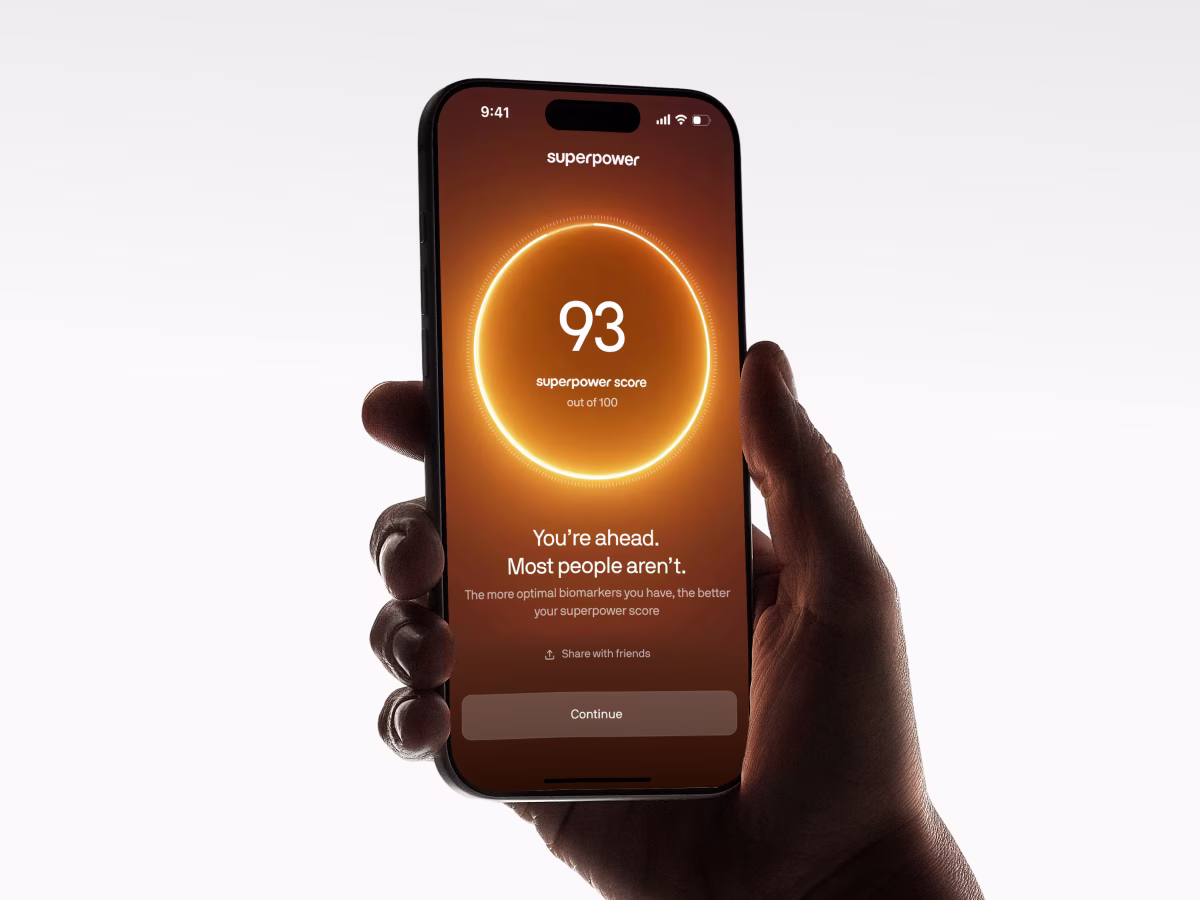 A Superpower score in the member app